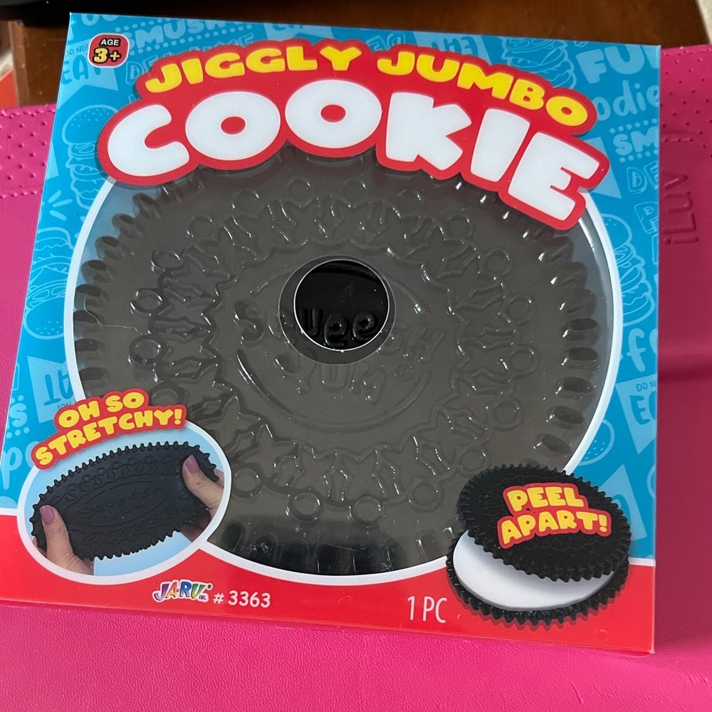 Jiggly Jumbo Cookie Toy Stretchy Fidget NEW Jumbo